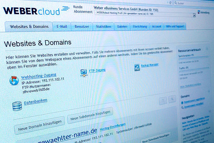 Neue WEBERcloud-Version